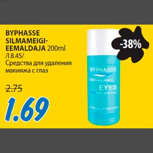 Allahindlus - BYPHASSE SILMAMEIGIEEMALDAJA 200ml