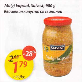 Allahindlus - Mulgi kapsad, Salvest,900 g