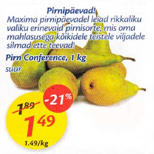 Allahindlus - Pirn Conference, 1 kg suur