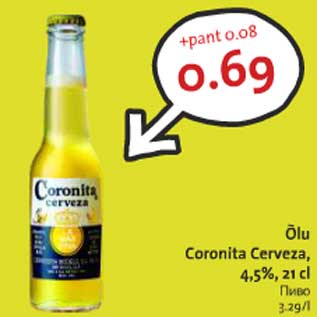 Allahindlus - Õlu Coronita Cerveza