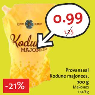 Allahindlus - Provansaal Kodune majonees, 700 g