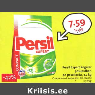 Allahindlus - Persil Expert Regular pesupulber, 40 pesukorda, 3,2 kg