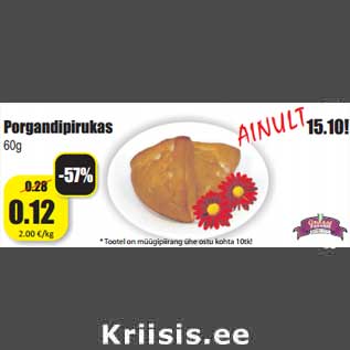 Allahindlus - Porgandipirukas 60g