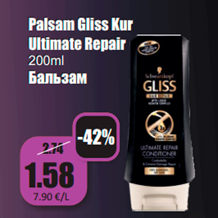 Allahindlus - Palsam Gliss Kur Ultimate Repair 200ml