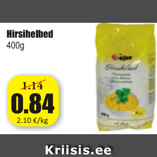 Allahindlus - Hirsihelbed 400 g