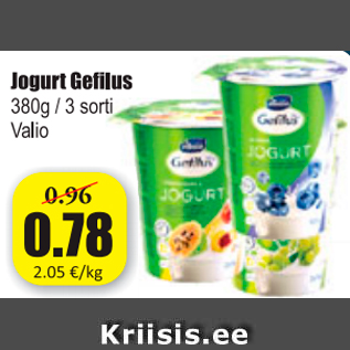 Allahindlus - Jogurt Gefilus