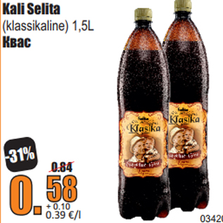 Allahindlus - Kali Selita (klassikaline) 1,5L