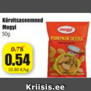 Allahindlus - Kõrvitsaseemned Mogyi 50 g