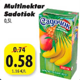 Allahindlus - Multinektar Sadotšok 0,5l