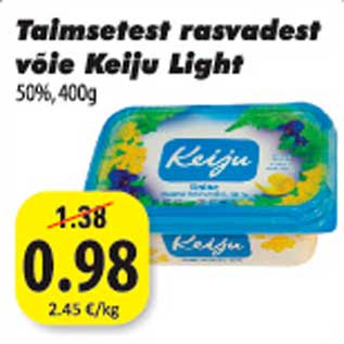 Allahindlus - Taimsetest rasvadest võie Keiju Light 50%,400g