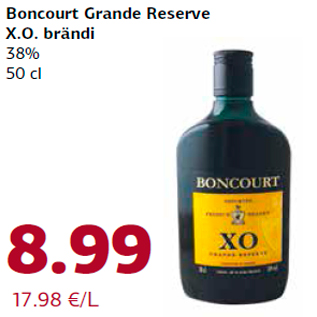 Allahindlus - Boncourt Grande Reserve X.O. brändi