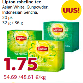 Allahindlus - Lipton roheline tee