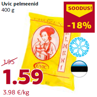 Allahindlus - Uvic pelmeenid 400 g