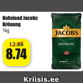 Allahindlus - Kohvioad Jacobs Krönung 1 kg