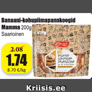 Allahindlus - Banaani-kohupiimapannkoogid Mamma 200 g