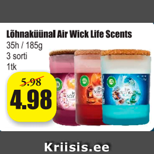 Allahindlus - Lõhnaküünal Air Wick Life Scents