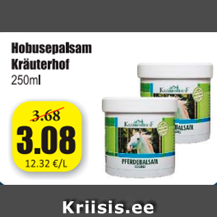 Allahindlus - Hõbusepalsam Kräuterhof 250 ml