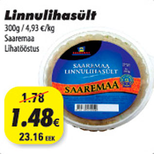 Allahindlus - Saaremaa linnulihasült