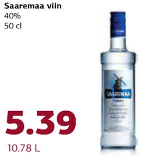 Allahindlus - Saaremaa viin 40%, 50 cl