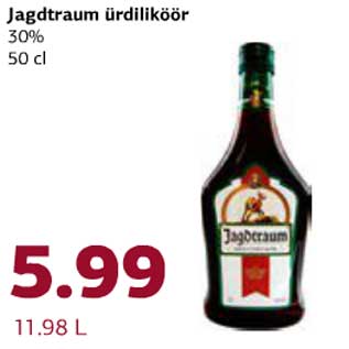 Allahindlus - Jagdtraum ürdiliköör 30%, 50 cl