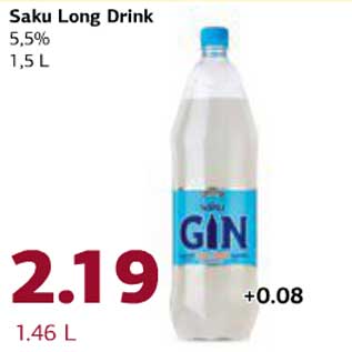 Allahindlus - Saku Long Drink 5,5%, 1,5 l