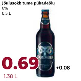 Allahindlus - Jõulusokk tume pühadeõlu 6%, 0,5 l