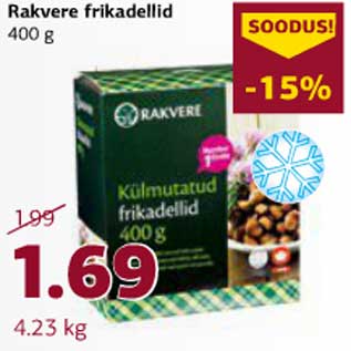 Allahindlus - Rakvere frikadellid 400 g