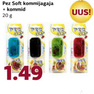 Allahindlus - Pez Soft kommijagaja + kommid 20 g