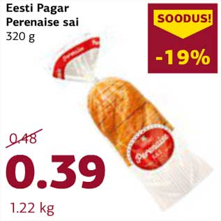 Allahindlus - Eesti Pagar Perenaise sai 320 g