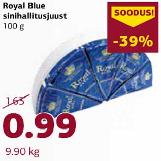 Allahindlus - Royal Blue sinihallitusjuust 100 g