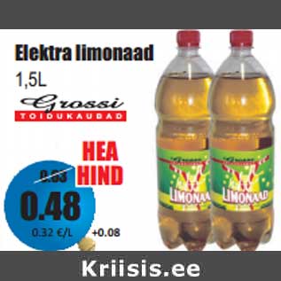 Allahindlus - Elektra limonaad 1,5L