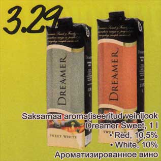 Allahindlus - Saksamaa aromatiseeritud veinijook Dreamer Sweet, 1 l