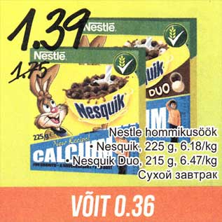 Allahindlus - Nestle hommikusöök