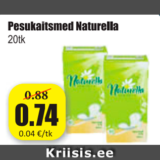 Allahindlus - Pesukaitsmed Naturella 20 tk