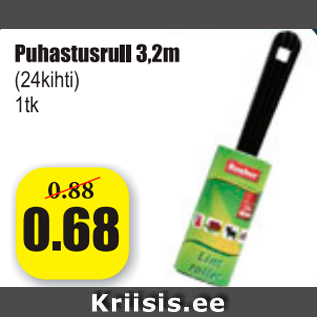 Allahindlus - Puhastusrull 3,2 m