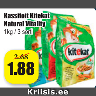 Allahindlus - Kassitoit Kitekat Natural Vitality