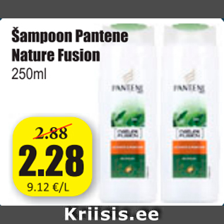 Allahindlus - Šampoon Pantene Nature Fusion 250 ml