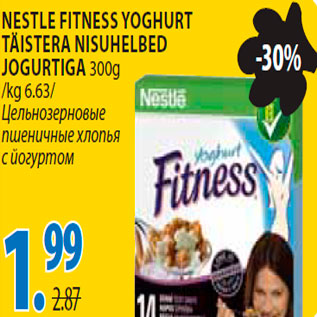 Allahindlus - Nestle Fitness yoghurt täistera nisuhelbed jogurtiga