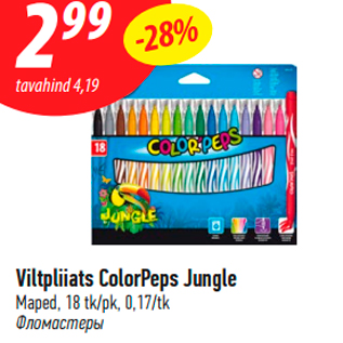 Allahindlus - Viltpliiats ColorPeps Jungle