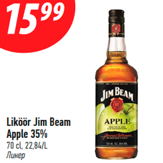 Allahindlus - Liköör Jim Beam Apple 35%