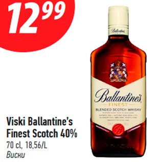 Allahindlus - Viski Ballantine’s Finest Scotch 40%