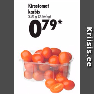 Allahindlus - Kirsstomat karbis 250 g