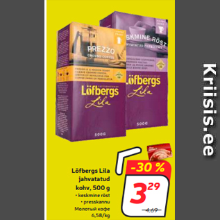 Allahindlus - Löfbergs Lila jahvatatud kohv, 500 g