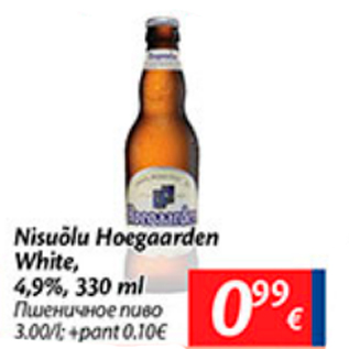 Allahindlus - Nisuõlu Hoegarden White