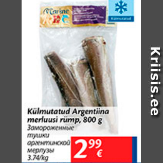 Allahindlus - Külmutatud Argentina merluusi rümp, 800 g