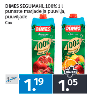 Allahindlus - DIMES SEGUMAHL 100% 1 l