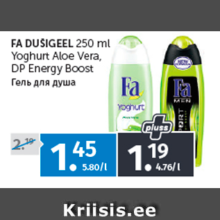 Allahindlus - FA DUŠIGEEL 250 ml