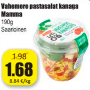 Allahindlus - Vahemere pastasalat kanaga Mamma