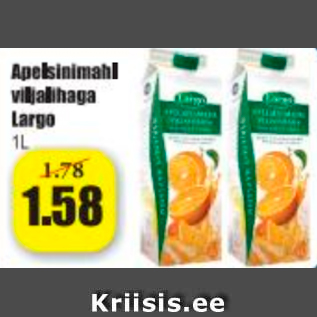 Allahindlus - Apelsinimahl viljalihaga Lagro 1 L