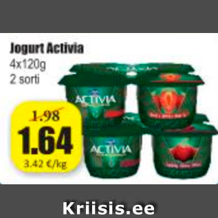 Allahindlus - Jogurt Activia